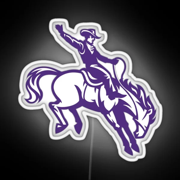 New Mexico Highlands Cowboys And Cowgirls RGB Neon Sign