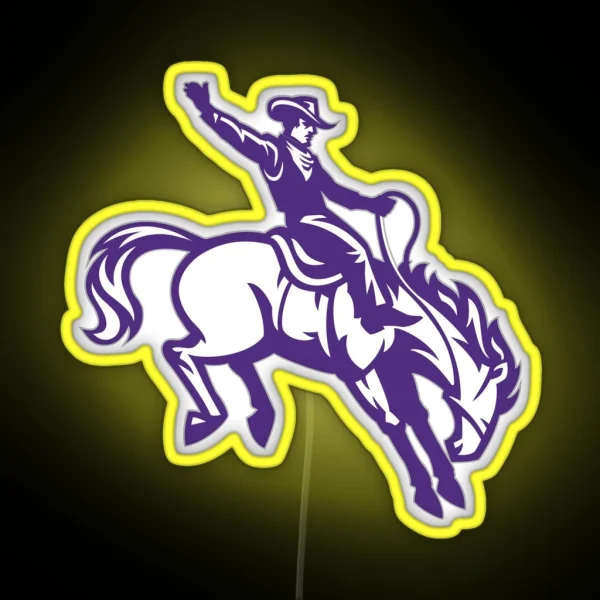 New Mexico Highlands Cowboys And Cowgirls RGB Neon Sign