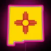 Colorful LED canvas display for personalizing New Mexico neon decor