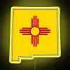 Vibrant New Mexico State Pride Neon Sign in RGB Colors