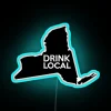 New York City Borough RGB Neon Sign with Local Vibe