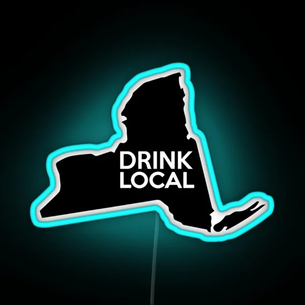 New York Drink Local NY NYC RGB Neon Sign