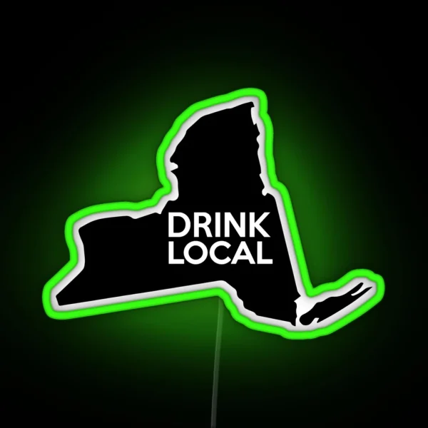 New York Drink Local NY NYC RGB Neon Sign
