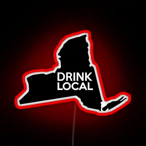 New York Drink Local NY NYC RGB Neon Sign