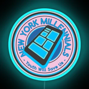 New York Millennials Blaseball RGB Neon Sign
