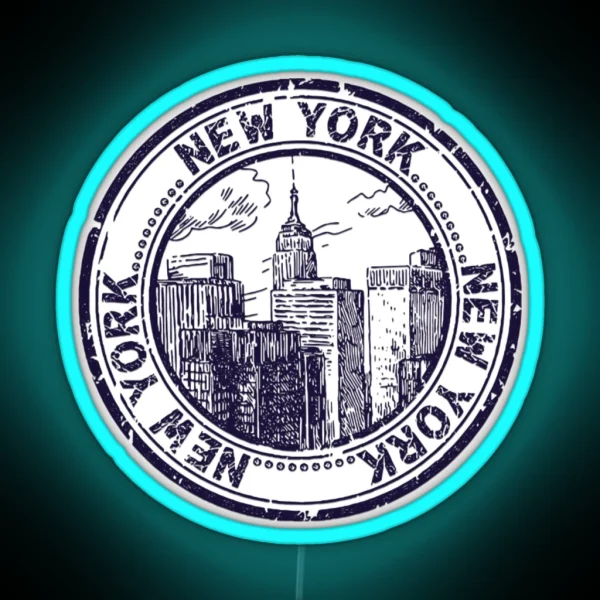 New York New York RGB Neon Sign