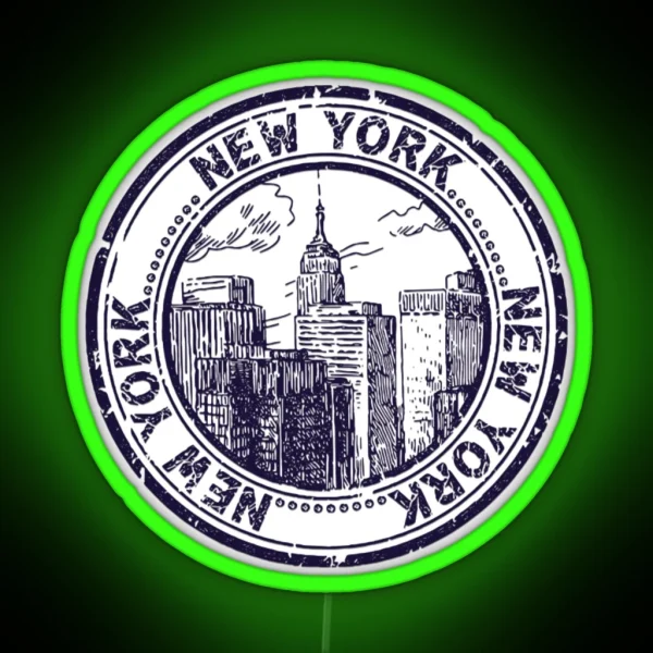 New York New York RGB Neon Sign