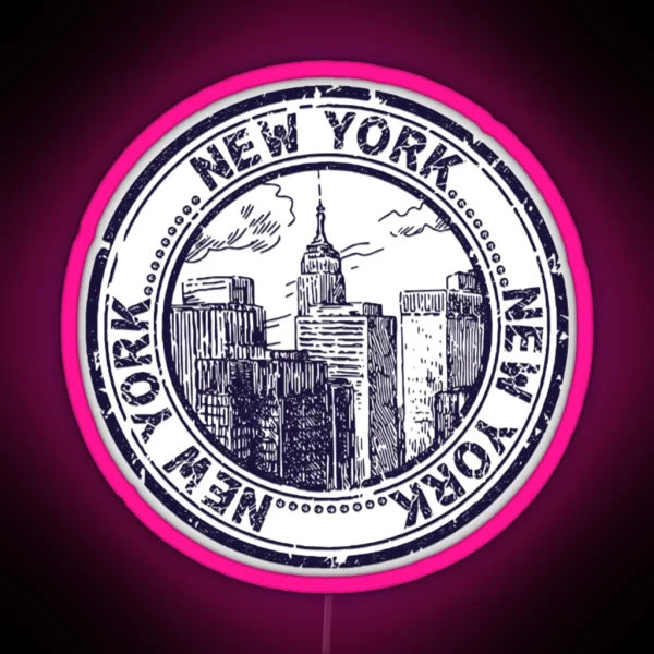 New York New York RGB Neon Sign