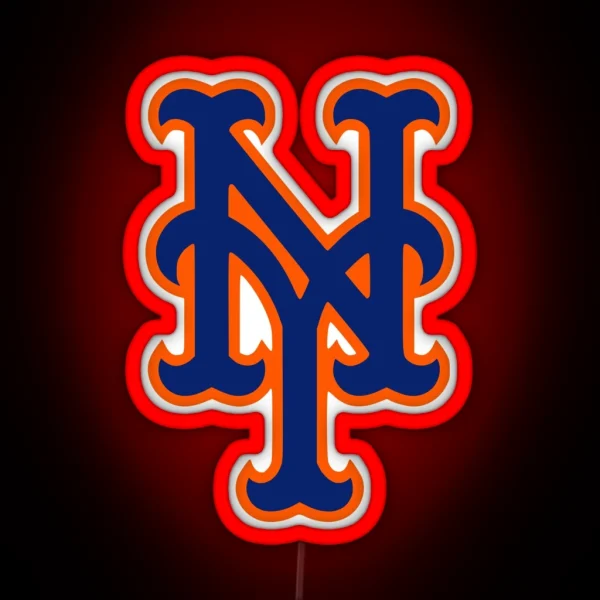 NEW YORK NY Baseball RGB Neon Sign