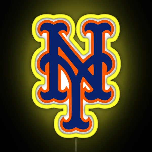NEW YORK NY Baseball RGB Neon Sign