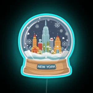 New York Snow Globe RGB Neon Sign