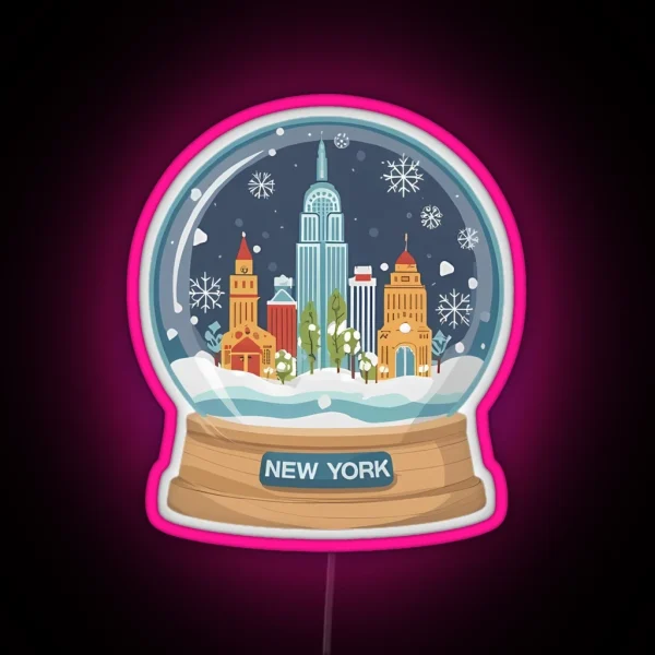 New York Snow Globe RGB Neon Sign