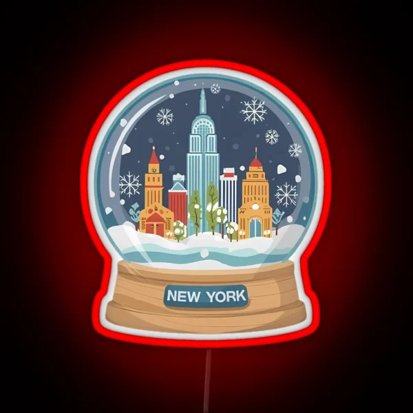 New York Snow Globe RGB Neon Sign
