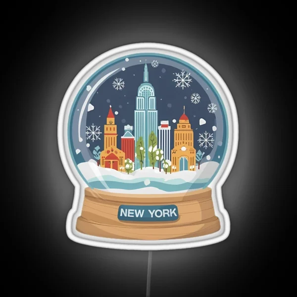 New York Snow Globe RGB Neon Sign