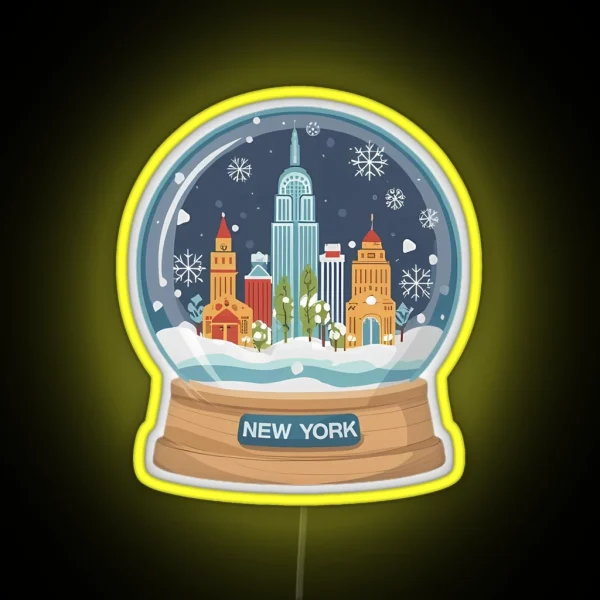 New York Snow Globe RGB Neon Sign