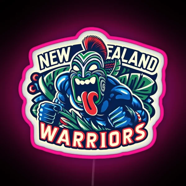 New Zealand Warriors RGB Neon Sign