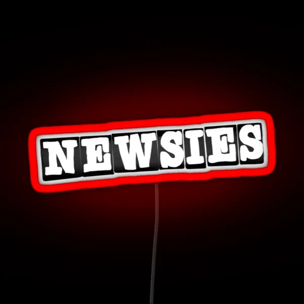 Newsies Logo RGB Neon Sign
