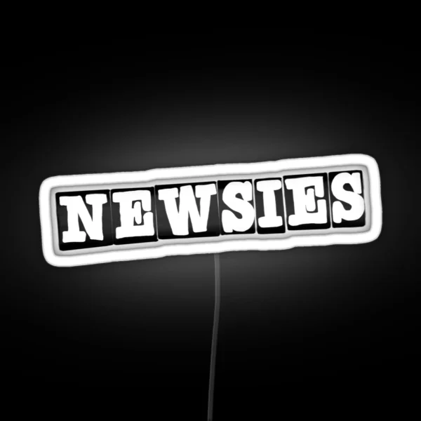 Newsies Logo RGB Neon Sign