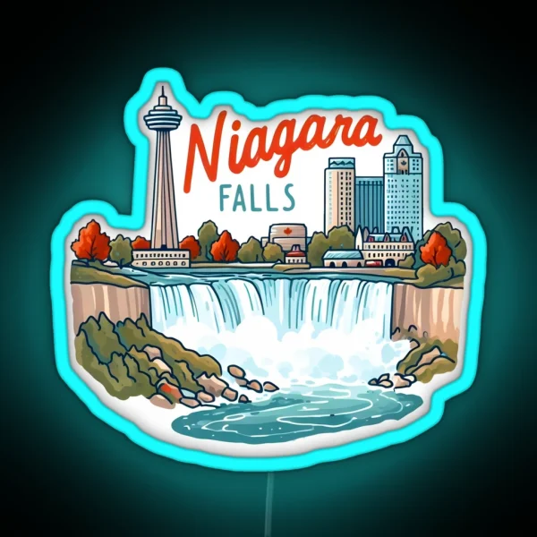 Niagara Falls Canada RGB Neon Sign