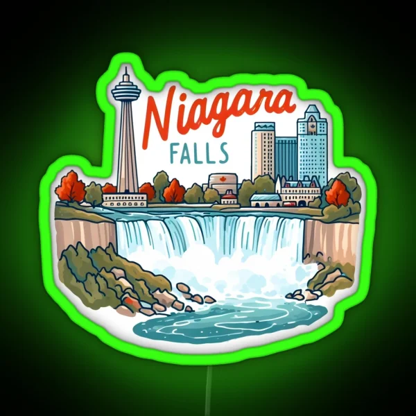 Niagara Falls Canada RGB Neon Sign