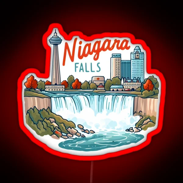 Niagara Falls Canada RGB Neon Sign