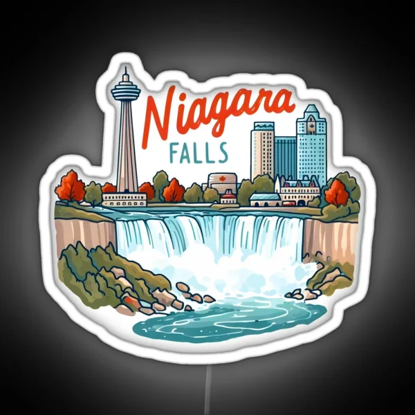 Niagara Falls Canada RGB Neon Sign