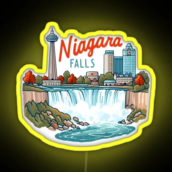 Niagara Falls Canada RGB Neon Sign