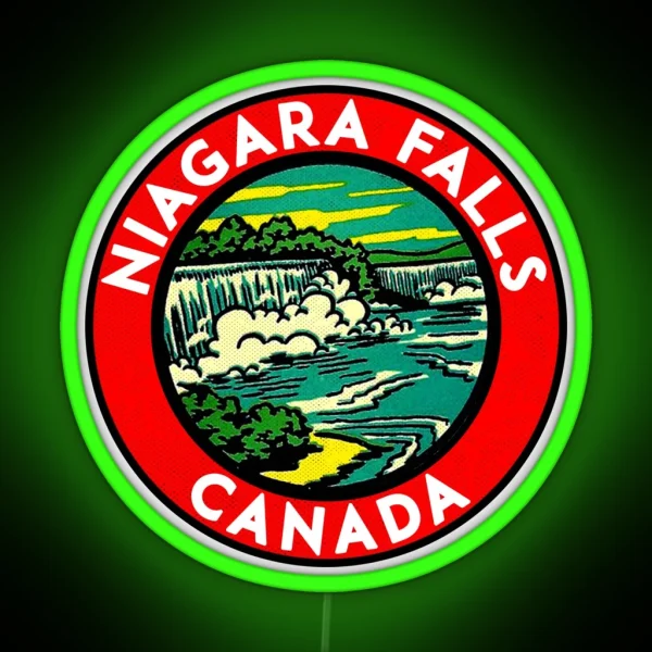 Niagara Falls Canada Vintagetravel RGB Neon Sign