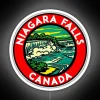 Vintage Niagara Falls Canada-inspired colorful LED room wall decoration lighting.