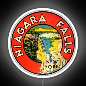 Niagara Falls New York Vintage RGB Neon Sign