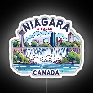 Niagara Falls Ontario Canada RGB Neon Sign