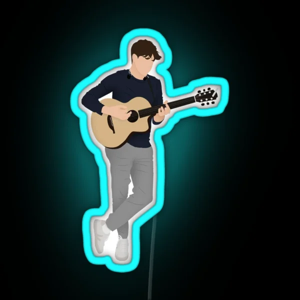 Niall Horan Playing The Guitar RGB Neon Sign