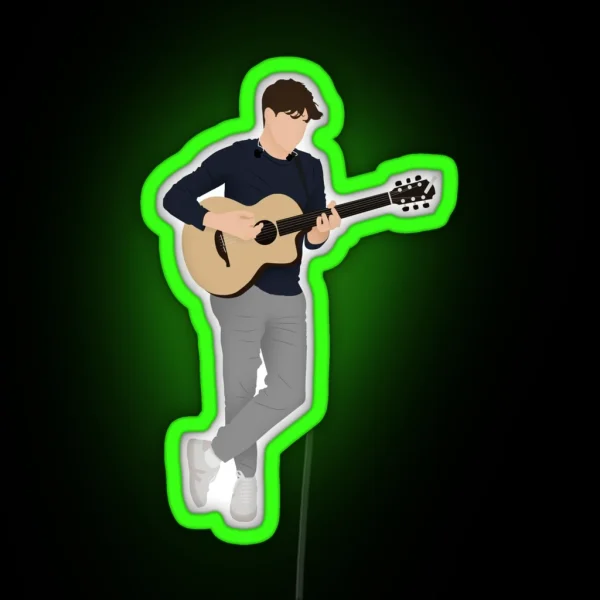 Niall Horan Playing The Guitar RGB Neon Sign