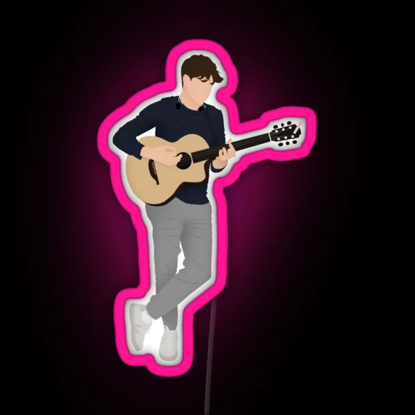 Niall Horan Playing The Guitar RGB Neon Sign