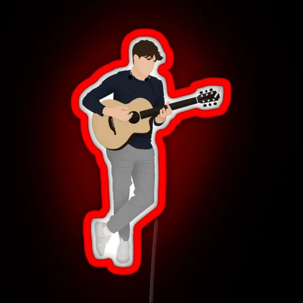 Niall Horan Playing The Guitar RGB Neon Sign