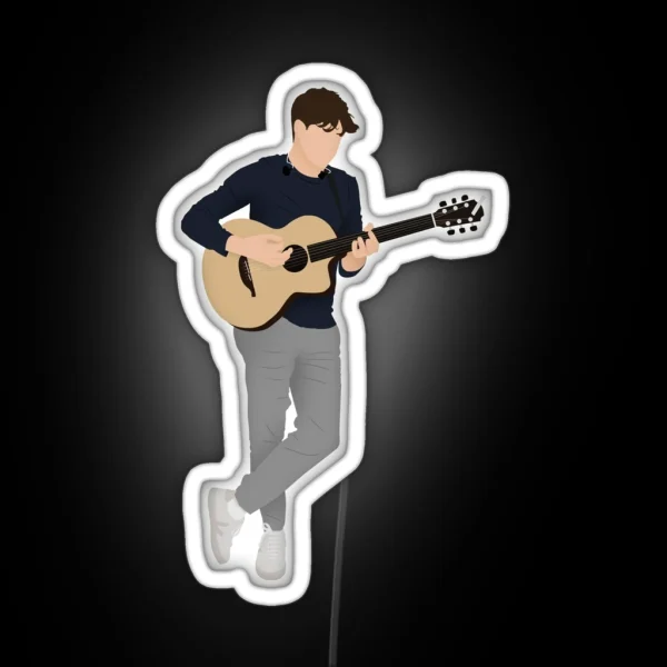 Niall Horan Playing The Guitar RGB Neon Sign