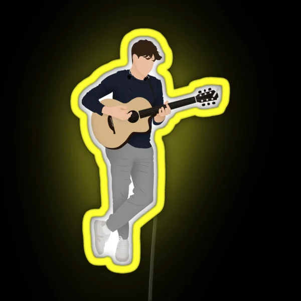 Niall Horan Playing The Guitar RGB Neon Sign
