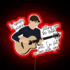 Niall Horan fan decor with colorful RGB LED light glow
