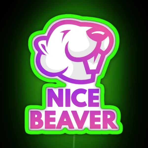 Nice Beaver RGB Neon Sign
