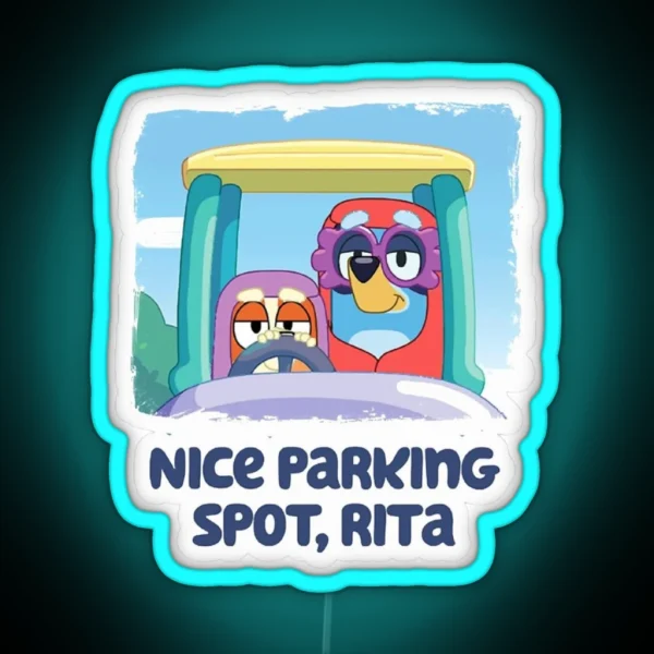 Nice Parking Spot Rita RGB Neon Sign