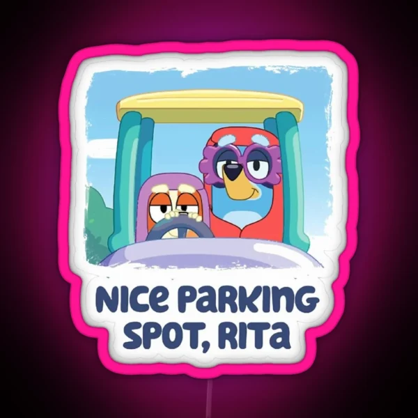 Nice Parking Spot Rita RGB Neon Sign