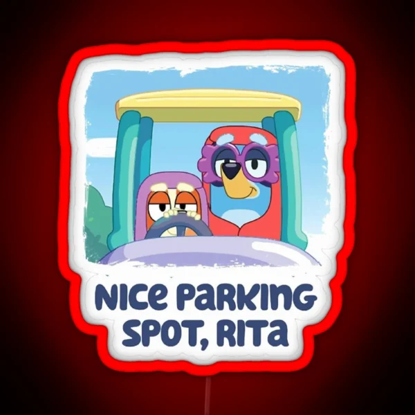 Nice Parking Spot Rita RGB Neon Sign