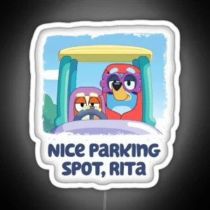 Nice Parking Spot Rita RGB Neon Sign