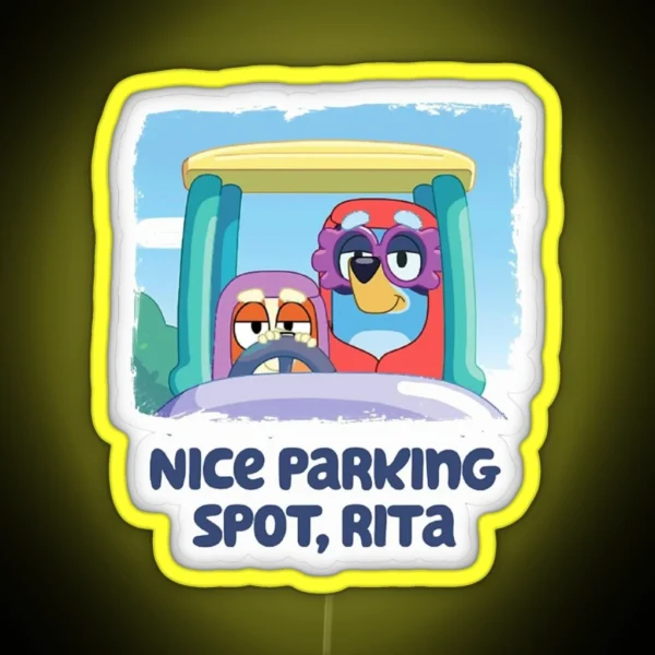 Nice Parking Spot Rita RGB Neon Sign