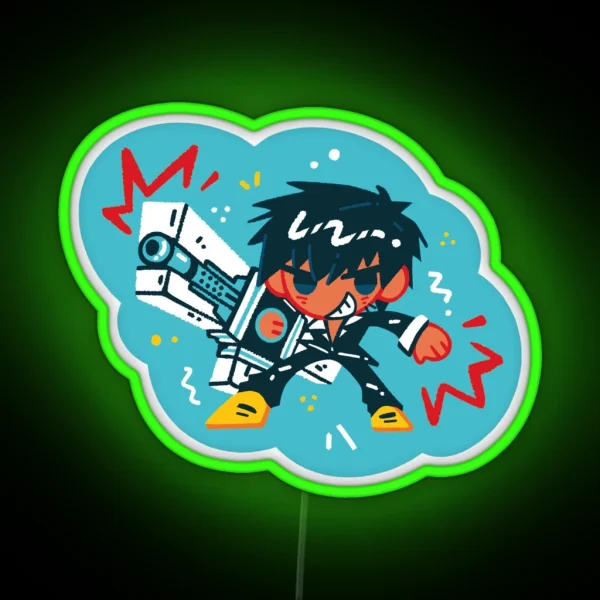 Nicholas D Wolfwood RGB Neon Sign