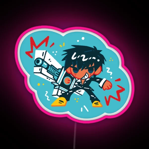 Nicholas D Wolfwood RGB Neon Sign