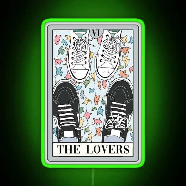 Nick And Charlie Heartstopper Tarot RGB Neon Sign