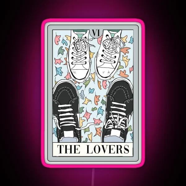 Nick And Charlie Heartstopper Tarot RGB Neon Sign