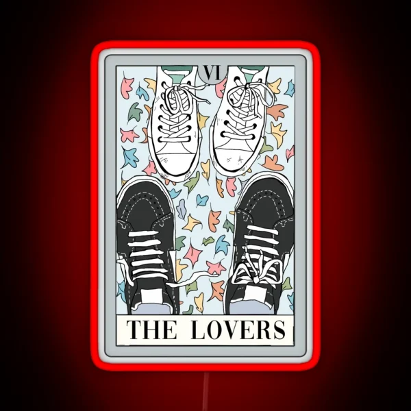 Nick And Charlie Heartstopper Tarot RGB Neon Sign