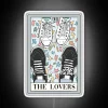 Heartstopper-inspired Nick and Charlie RGB neon sign featuring tarot symbols.
